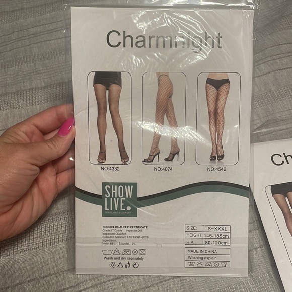 Two Packs Fishnet Leggings - Picture 2 of 3